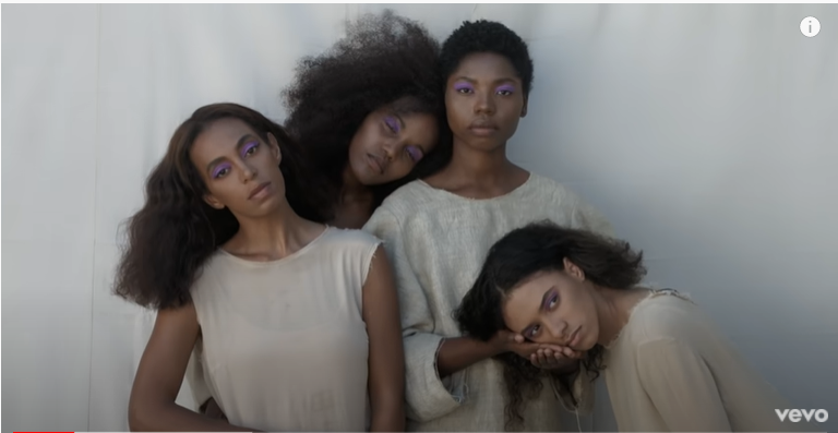 Shot taken from Solange's song 'Cranes in the Sky' 0:20 (Uploded:3/10/16) 