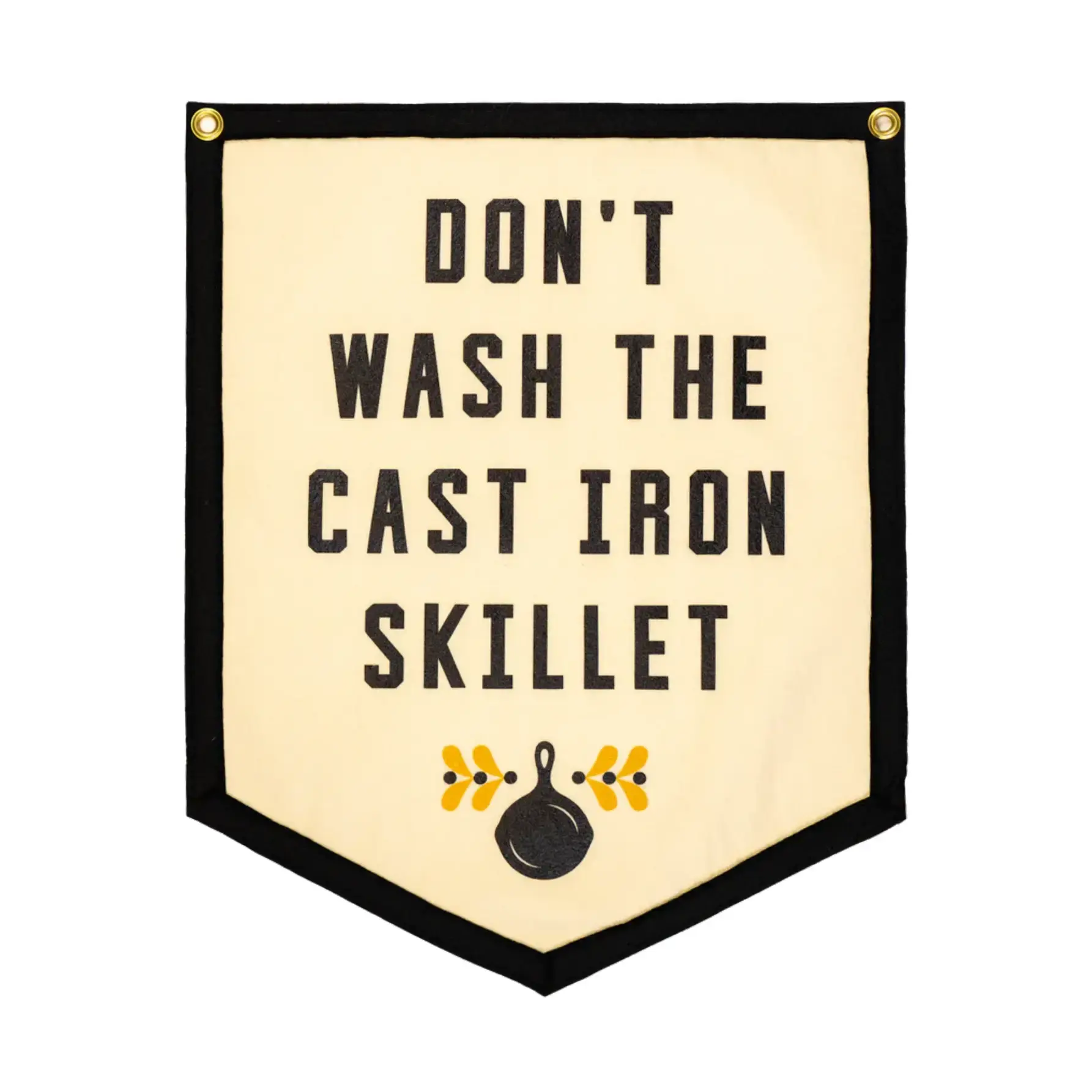 Don't Wash the Cast Iron Skillet Camp Flag • Jason Isbell X Oxford Pennant