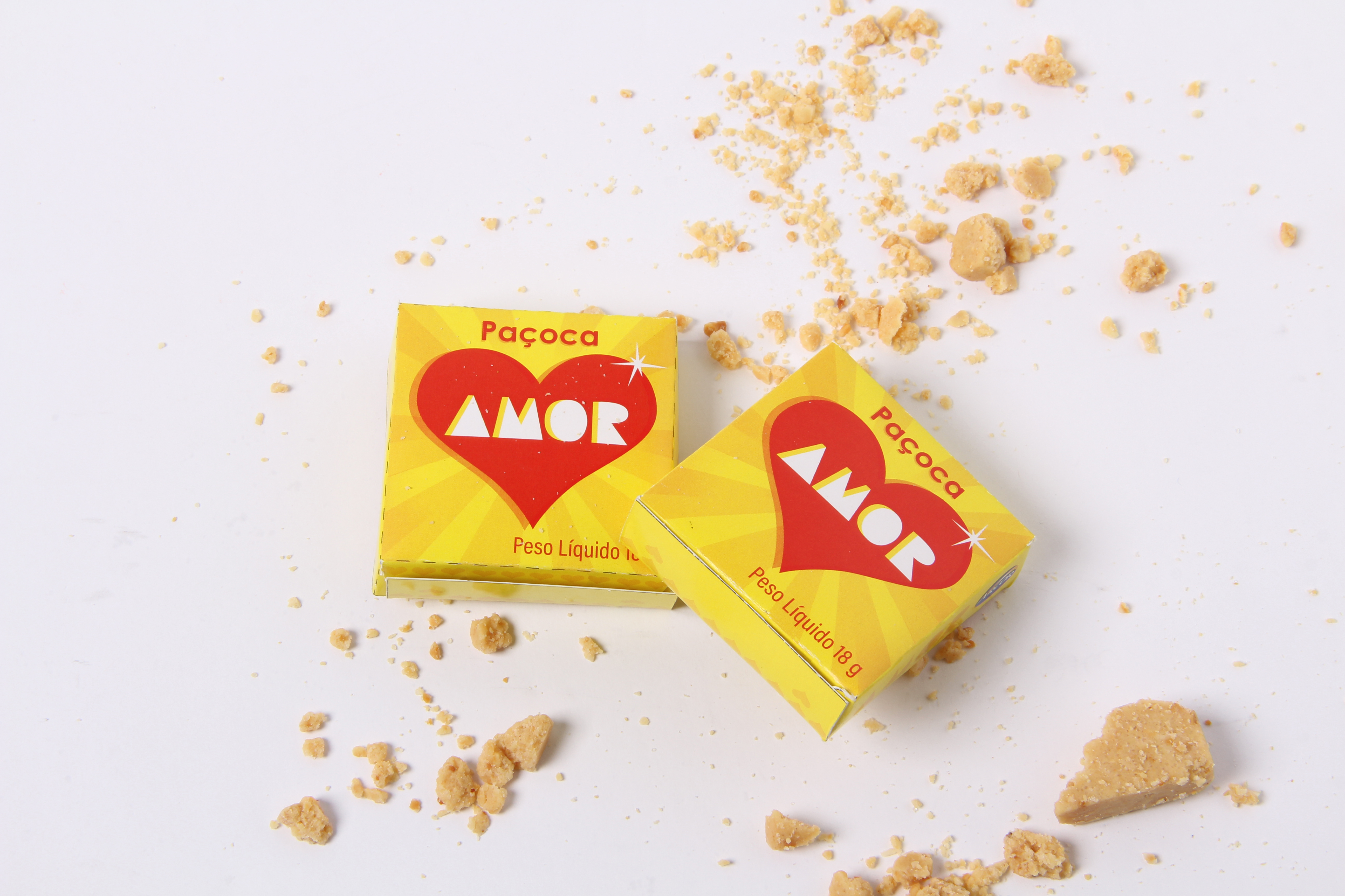 Paçoca Amor — redesign de embalagem — 1