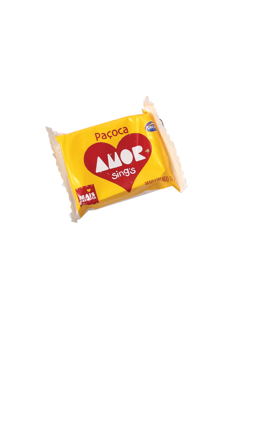 Paçoca Amor — redesign de embalagem — 1