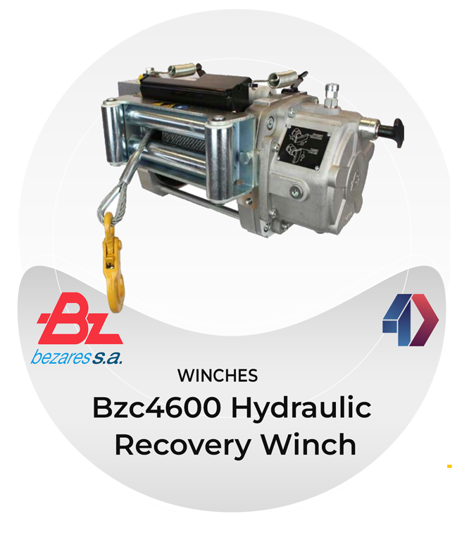 Bzc4600 Hydraulic Recovery Winch Four Directions