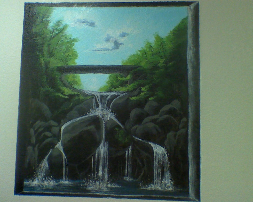Waterfall Mural