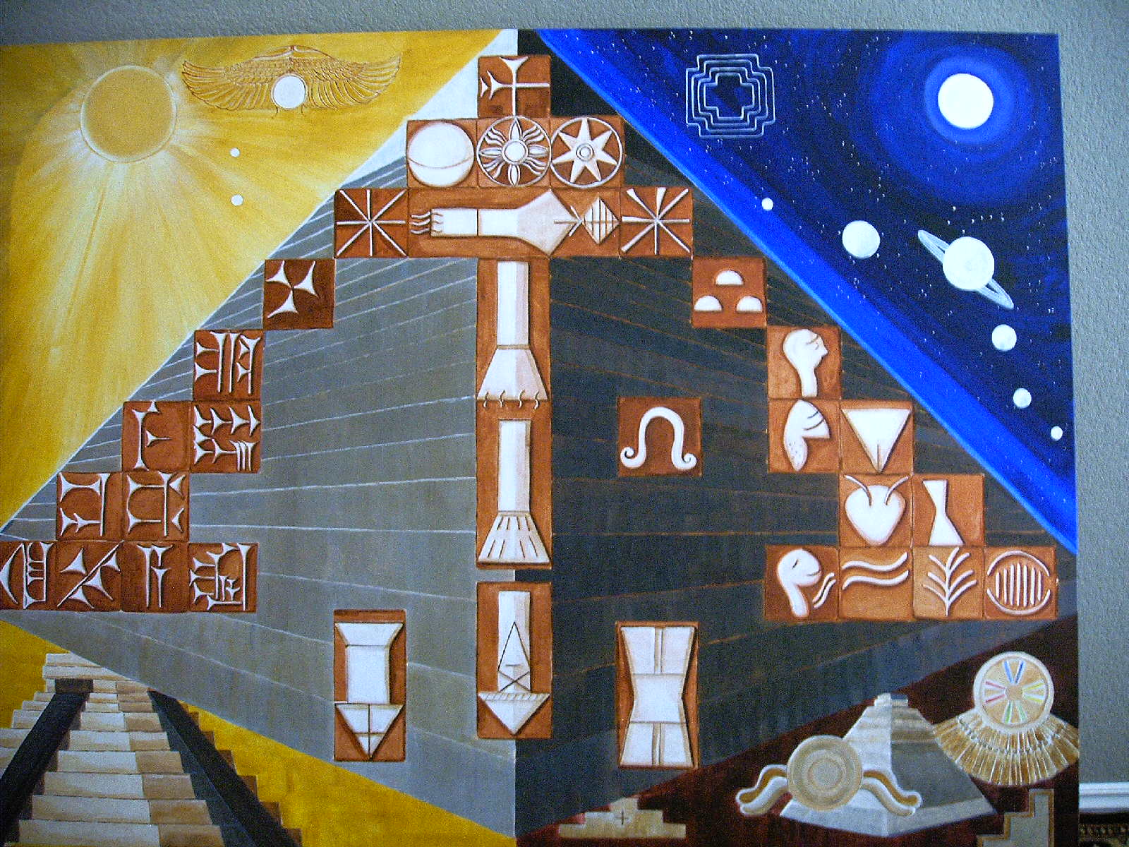 GicaArt Anunaki Symbols Acrylic