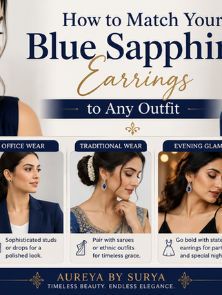 How to Match Your Blue Sapphire Earrings to Any Outfit