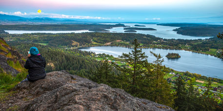 Mt. Erie lookout over puget sound near Anacortes, Washington