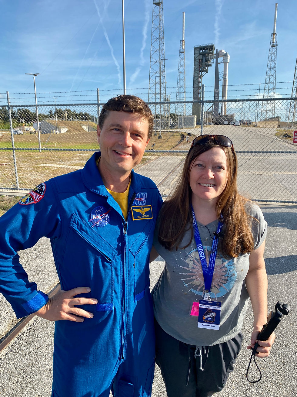 Reid Wiseman, commander of Artimus II at Starliner Launch Pad