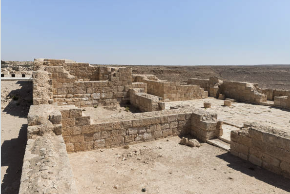 Detail of the ancient stone masonry and room structures within the Herodium complex, highlighting the engineering of the Second Temple period.