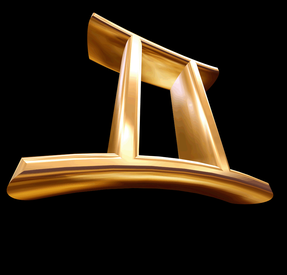Gemini Sun Signs Glyph