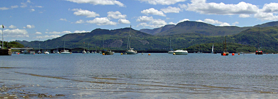 Cadair Idris and Barmouth Bridge
