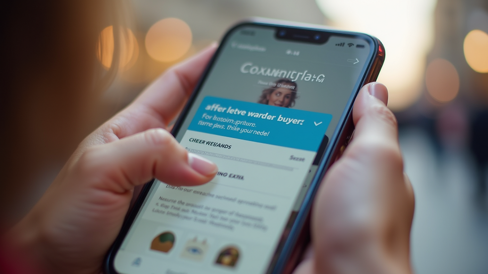 Eye-level view of a smartphone showing a rewards notification