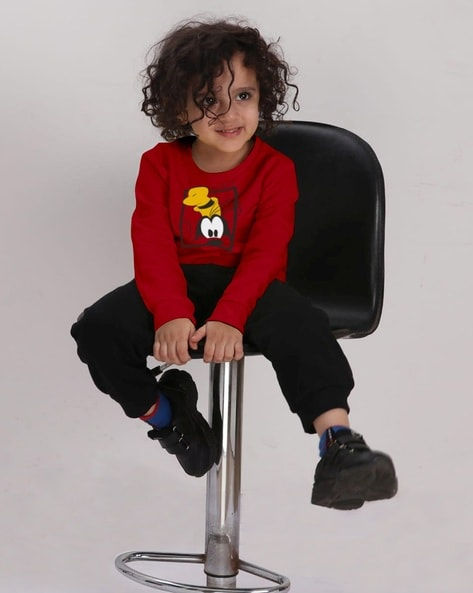 Graphic Print Pants & T-shirt Set