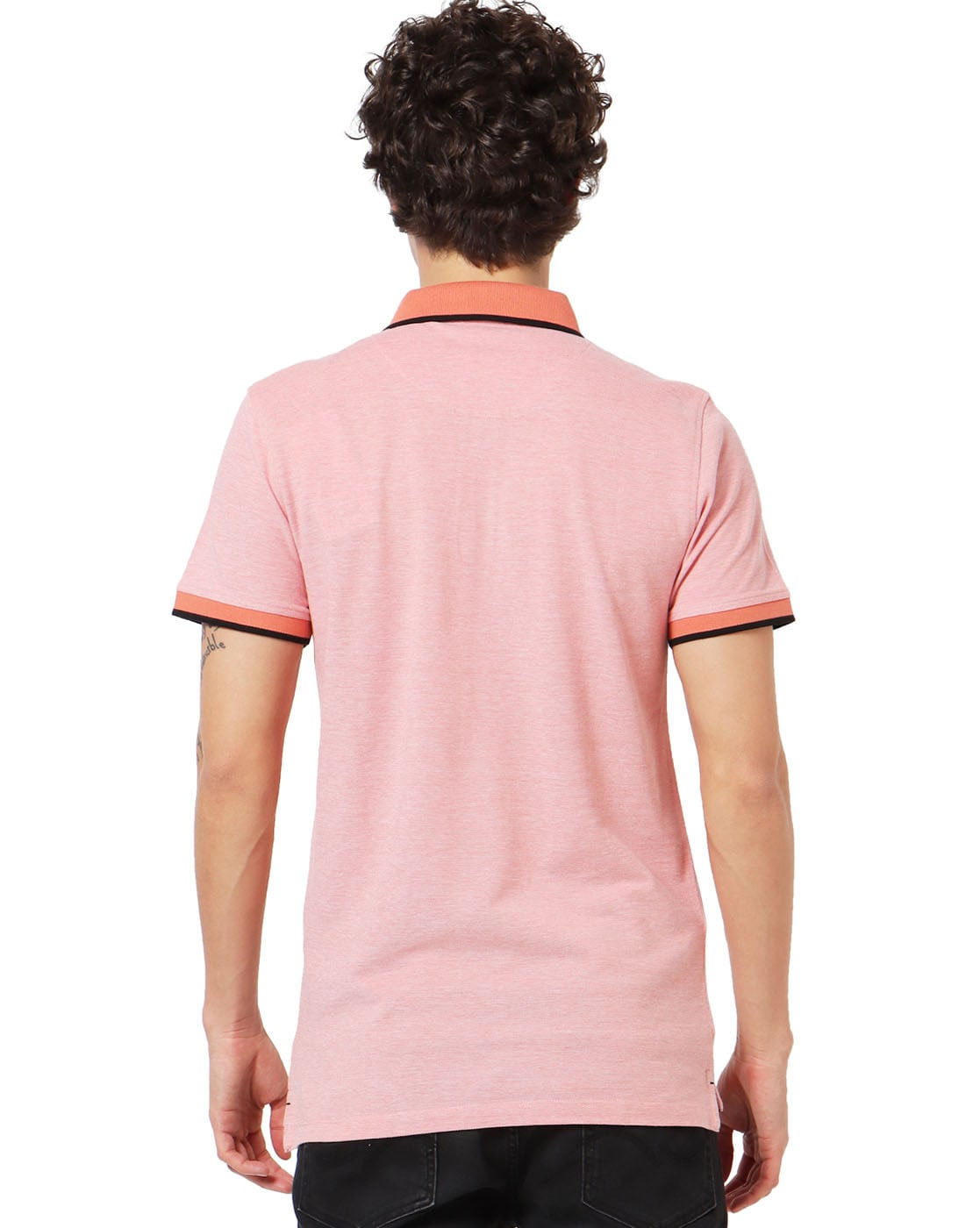 Polo T-shirt with Contrast Tipping