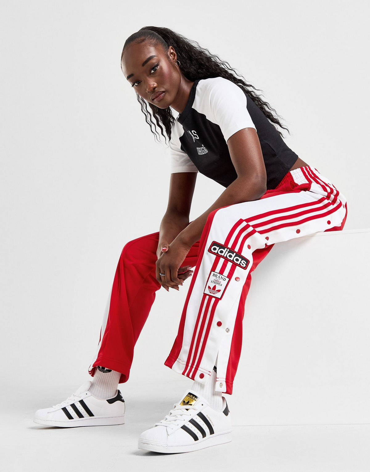 Button stipped trendy Baggy Track pants