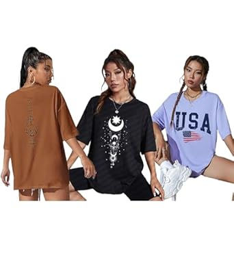 Stylish Oversized T-Shirts for Women - Comfortable and Trendy Fit