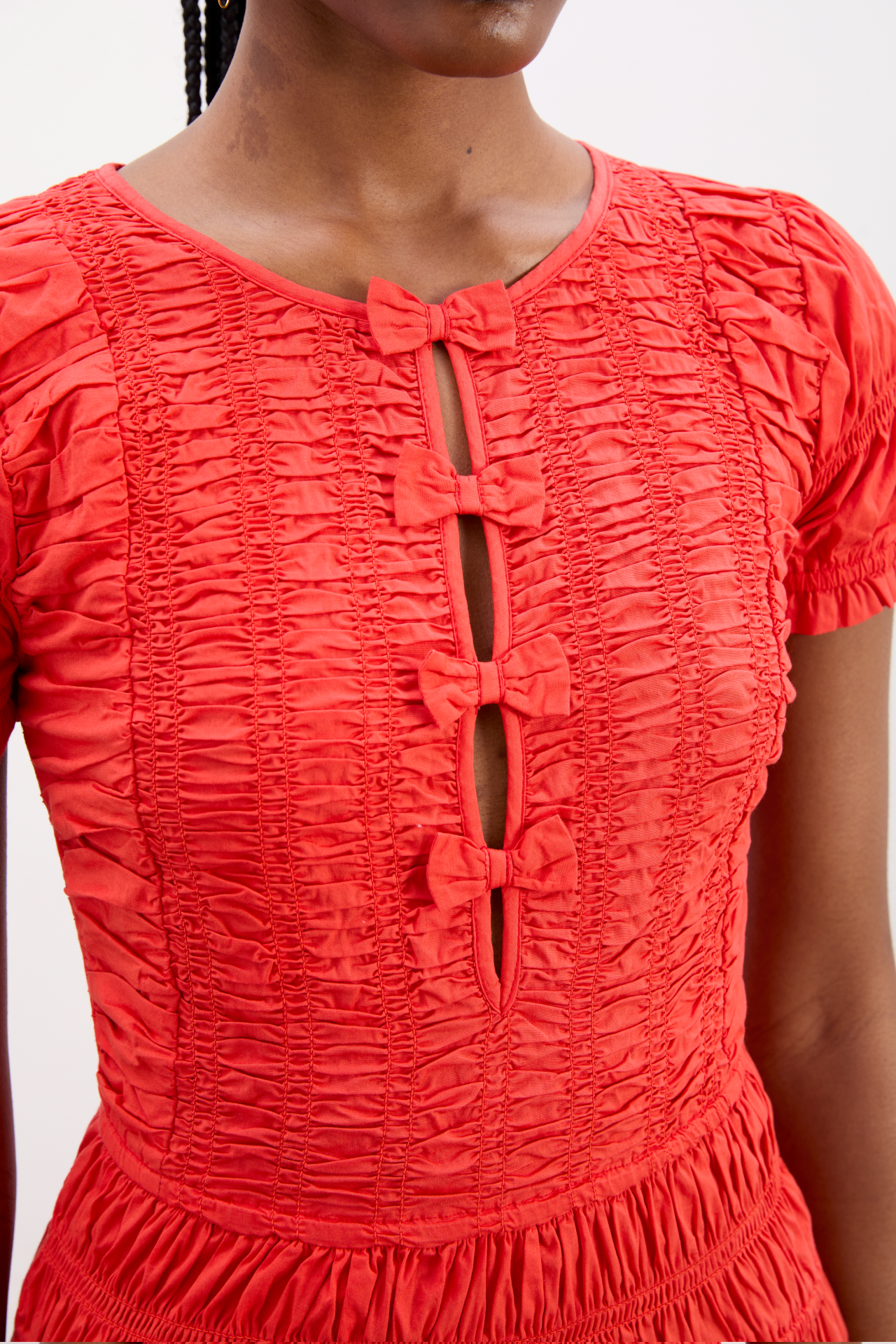 Saffy Midi Dress Red Alert
