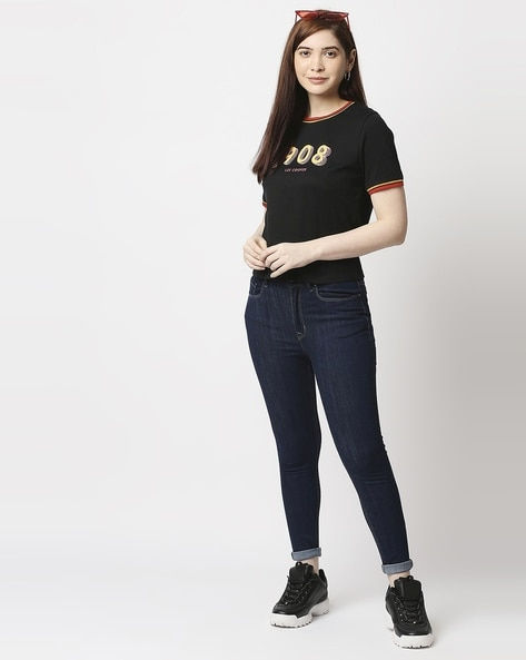 High-Rise Slim Fit Jeans