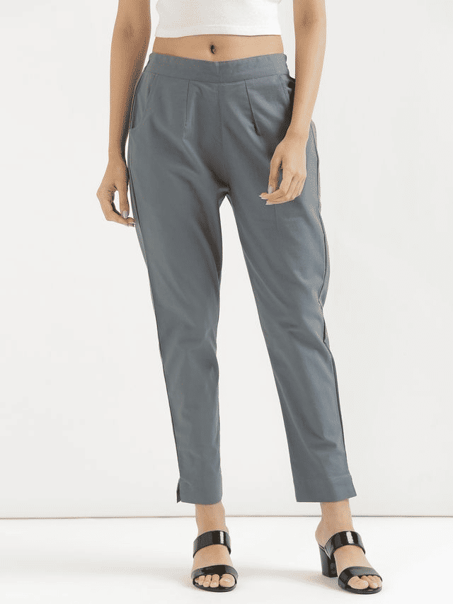 Saadaa Women Cotton Slim Fit Trouser