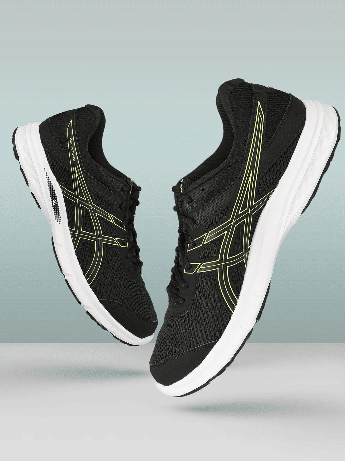 Asics GEL-XTEND Men's Running Shoes with Black Bright Yellow Design