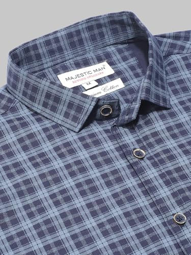 Mens Casual Checked Cotton Shirt
