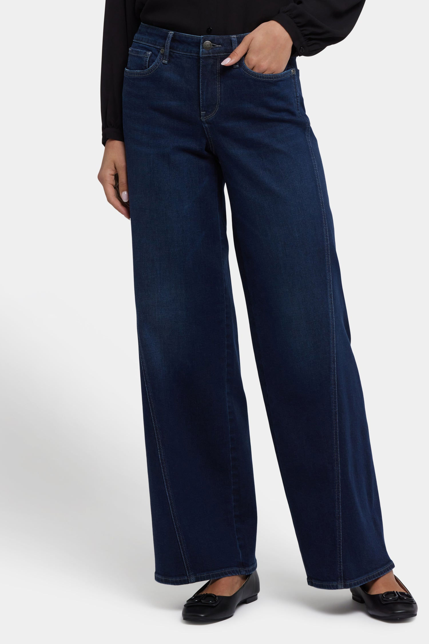 NYDJTeresa Wide Leg Jeans Ink Skyline Dark Indigo