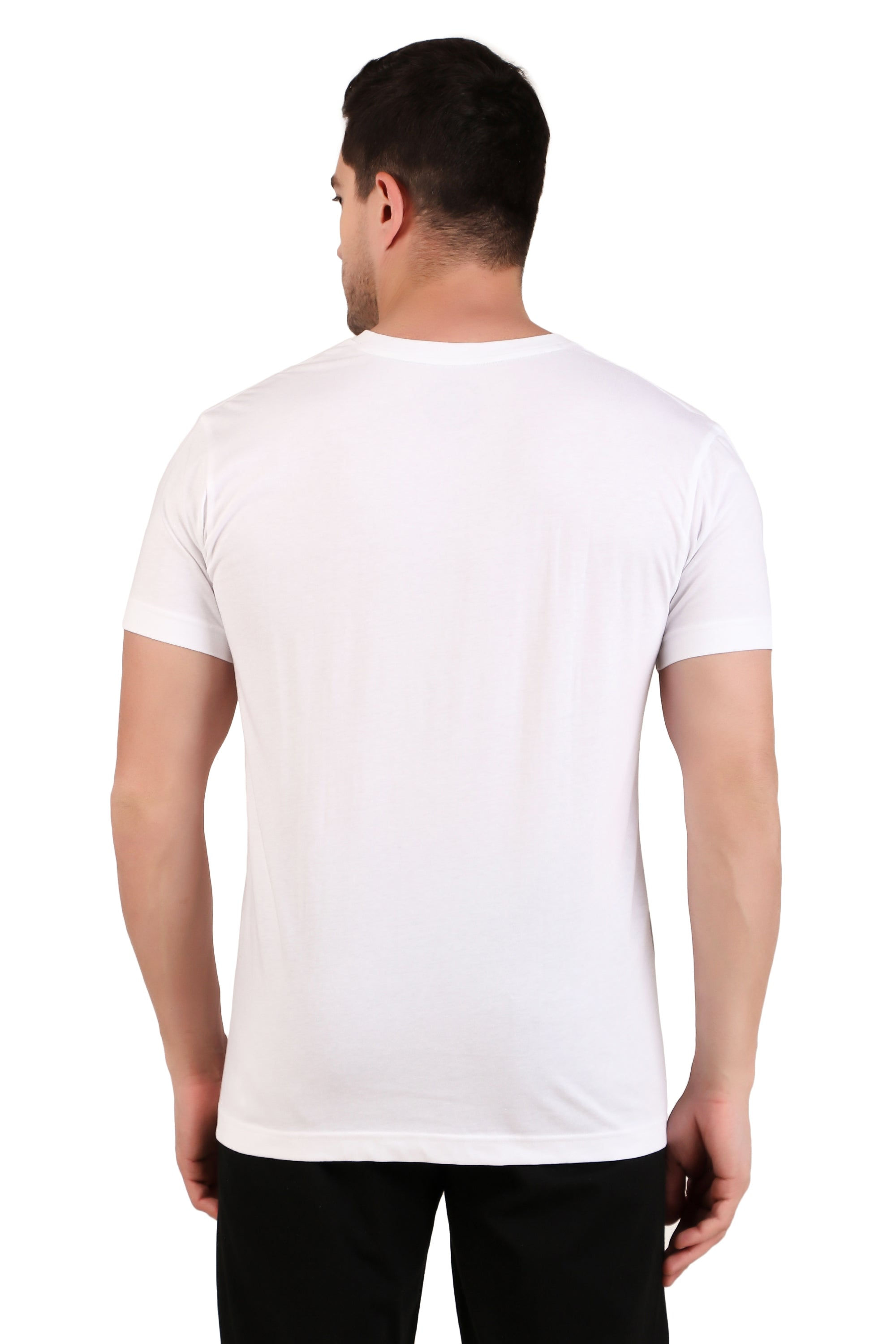 Premium Combed Cotton V Neck Half Sleeve T-Shirt for Men