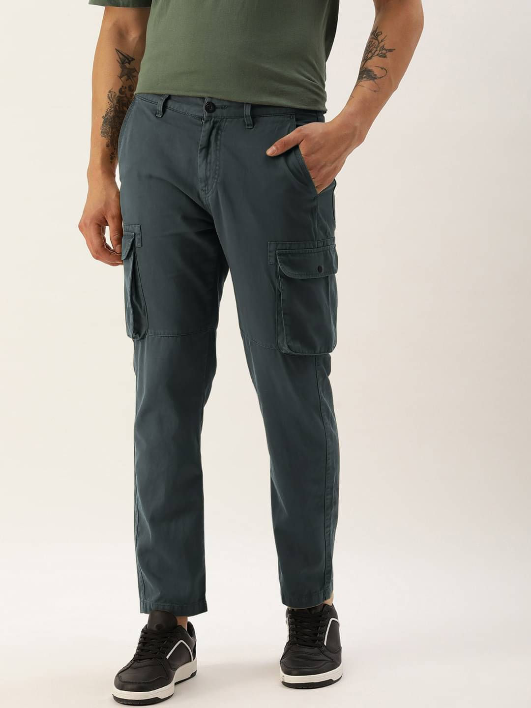 IVOC Men's Cotton Cargos Trousers