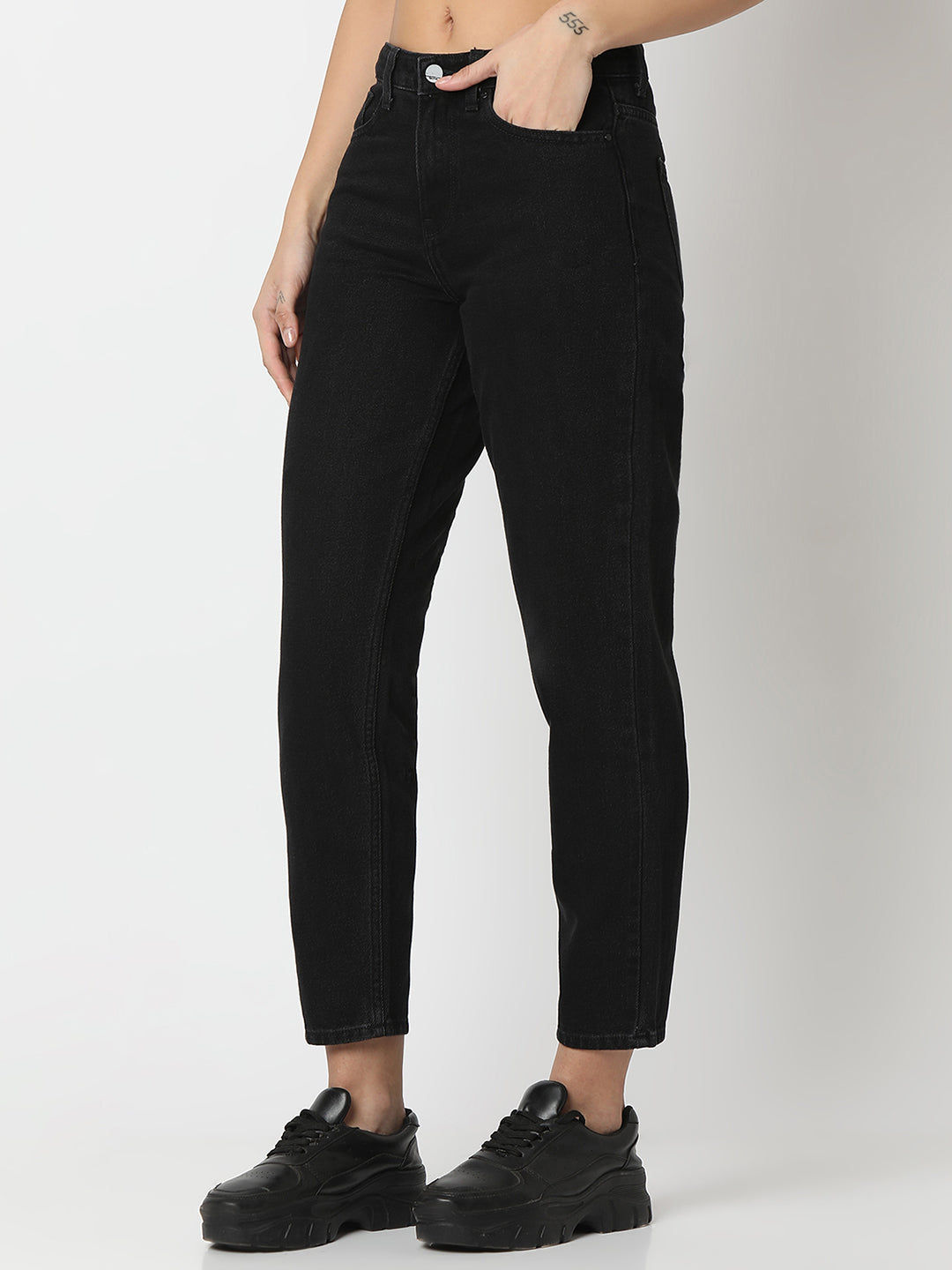 Black High Rise Jeans