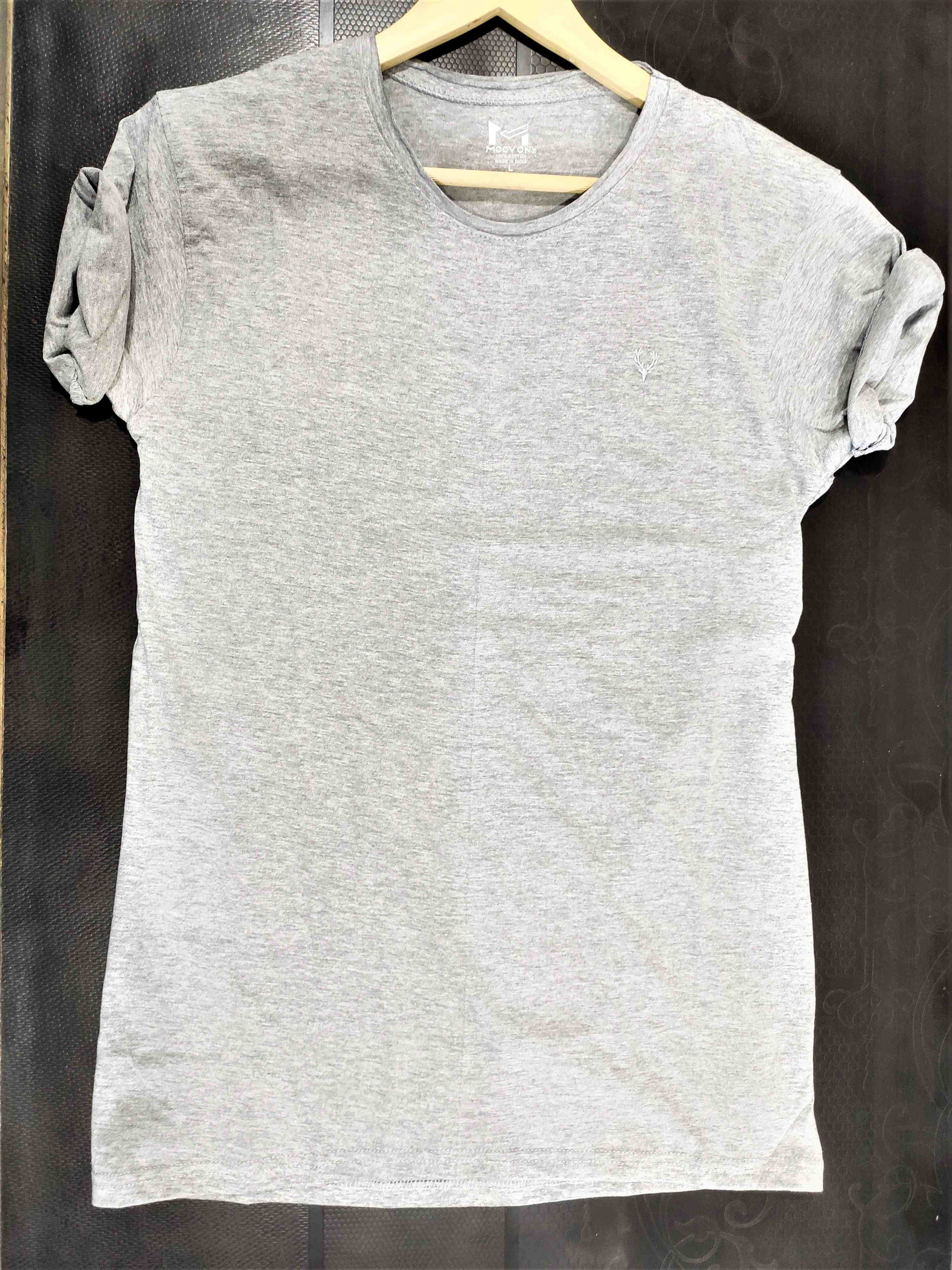 Heathered Crew-Neck T-shirt