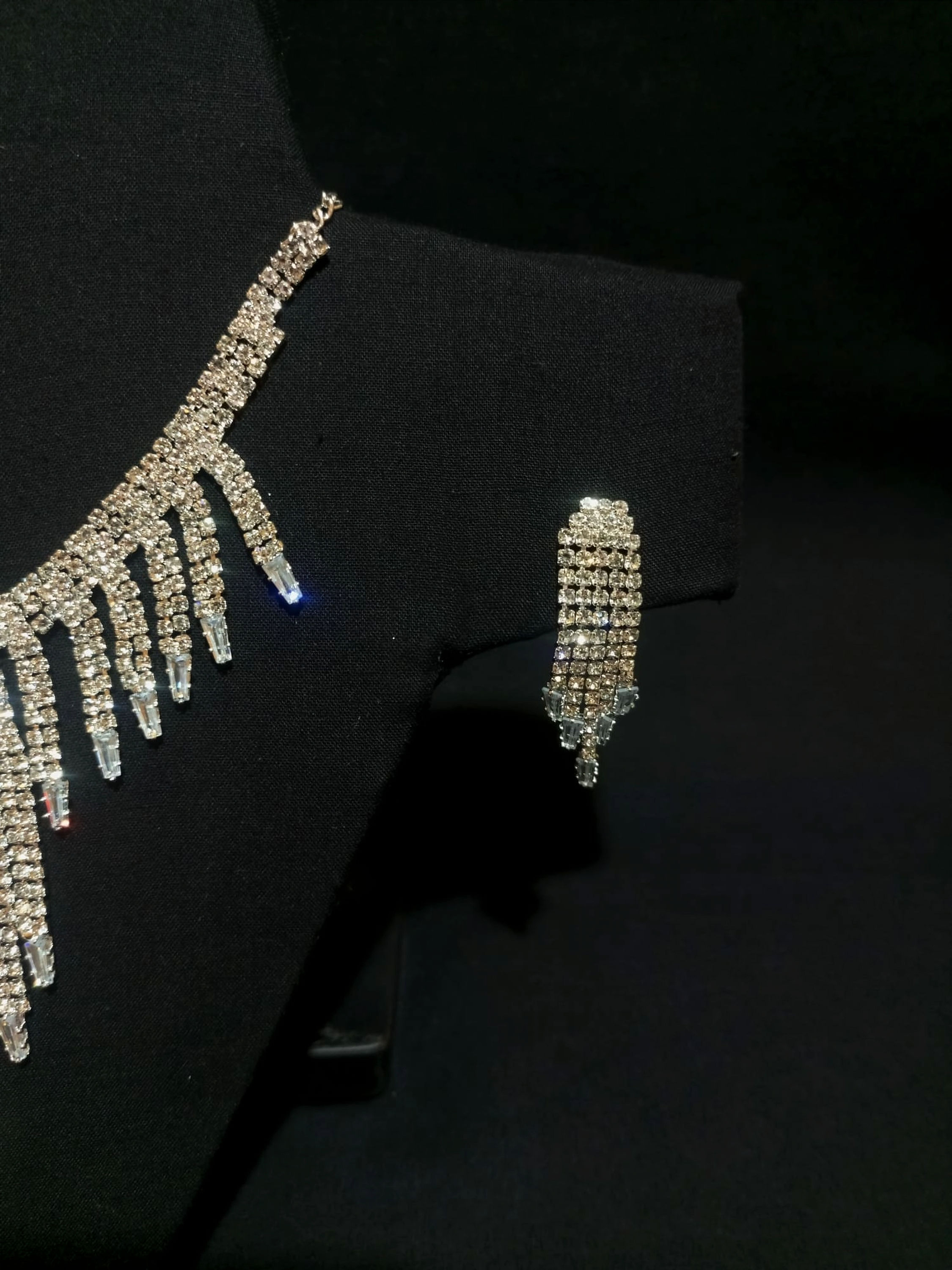 Celestial Cascade Rhinestone Jewelry Set