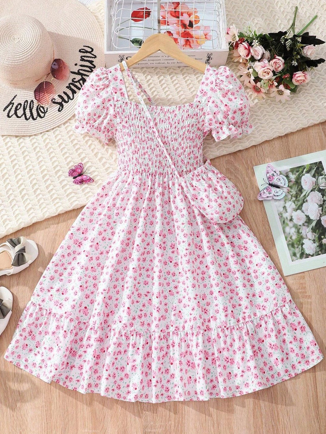 BAESD Floral Print Fit & Flare Dress