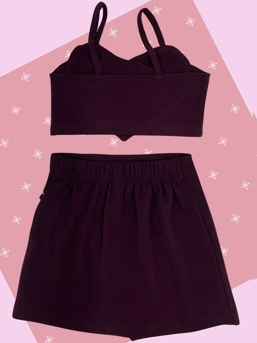 ADDYVERO Kids Embellished Top & Skorts