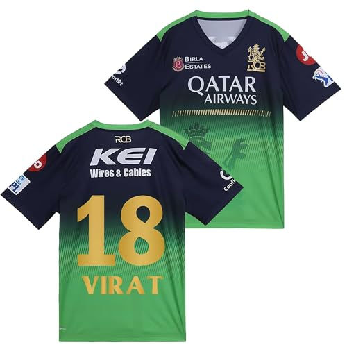 RCB Cricket Jersey 2025 Virat 18 for Men and Boys