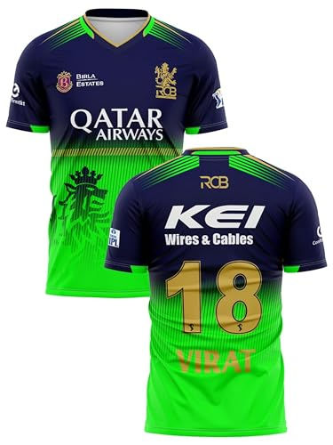RCB Virat Jersey T-Shirt 14-15 Years Multicolour