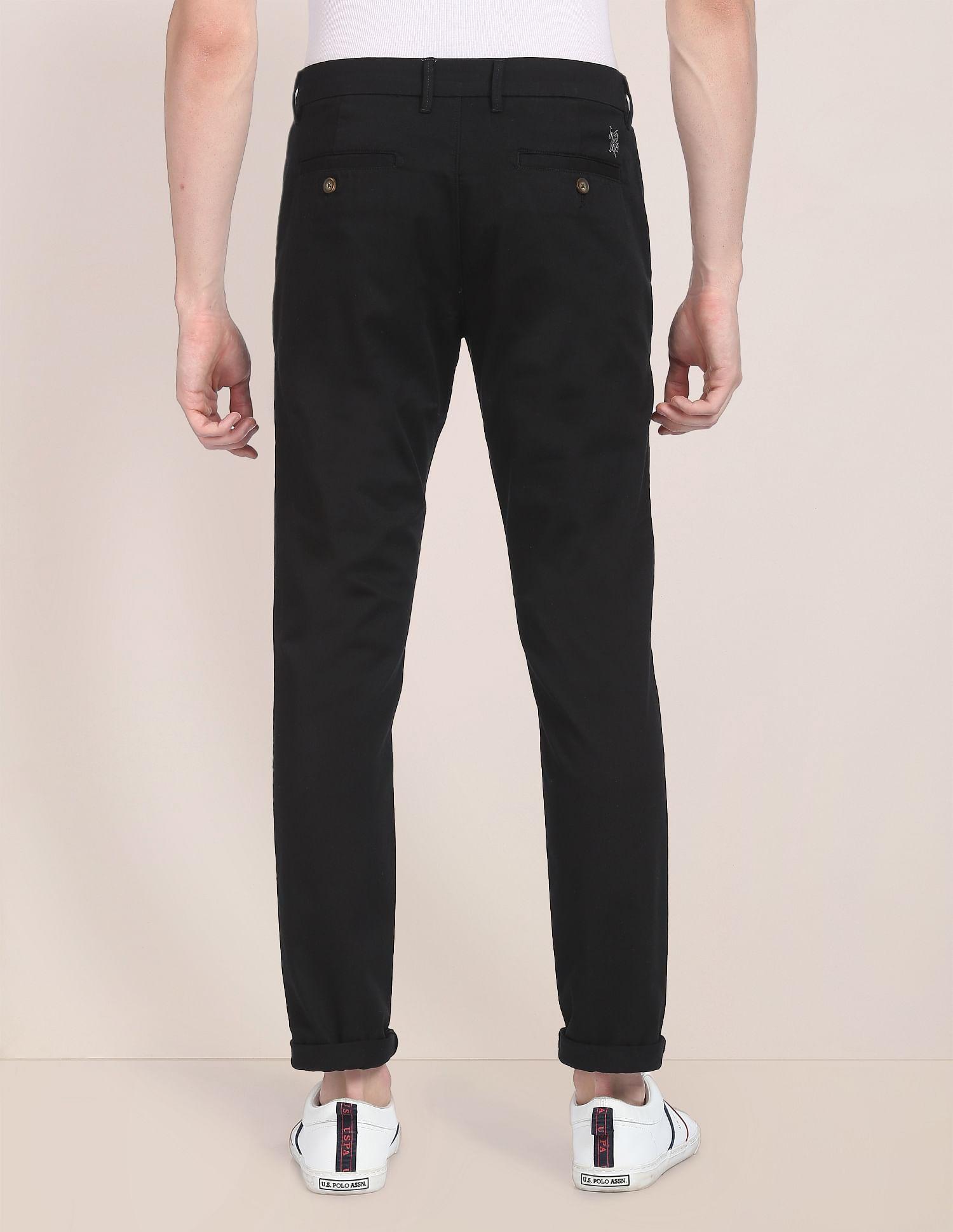 U.S. Polo Assn. Austin Trim Fit Stretch Trousers - Comfortable Casual Wear