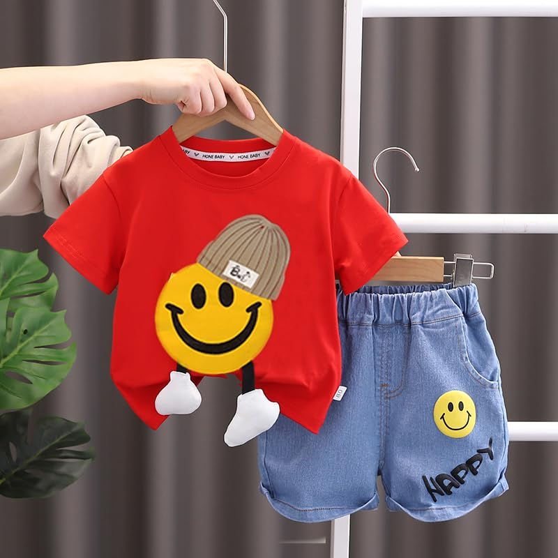 Cotton Unisex T-Shirt & Shorts Set
