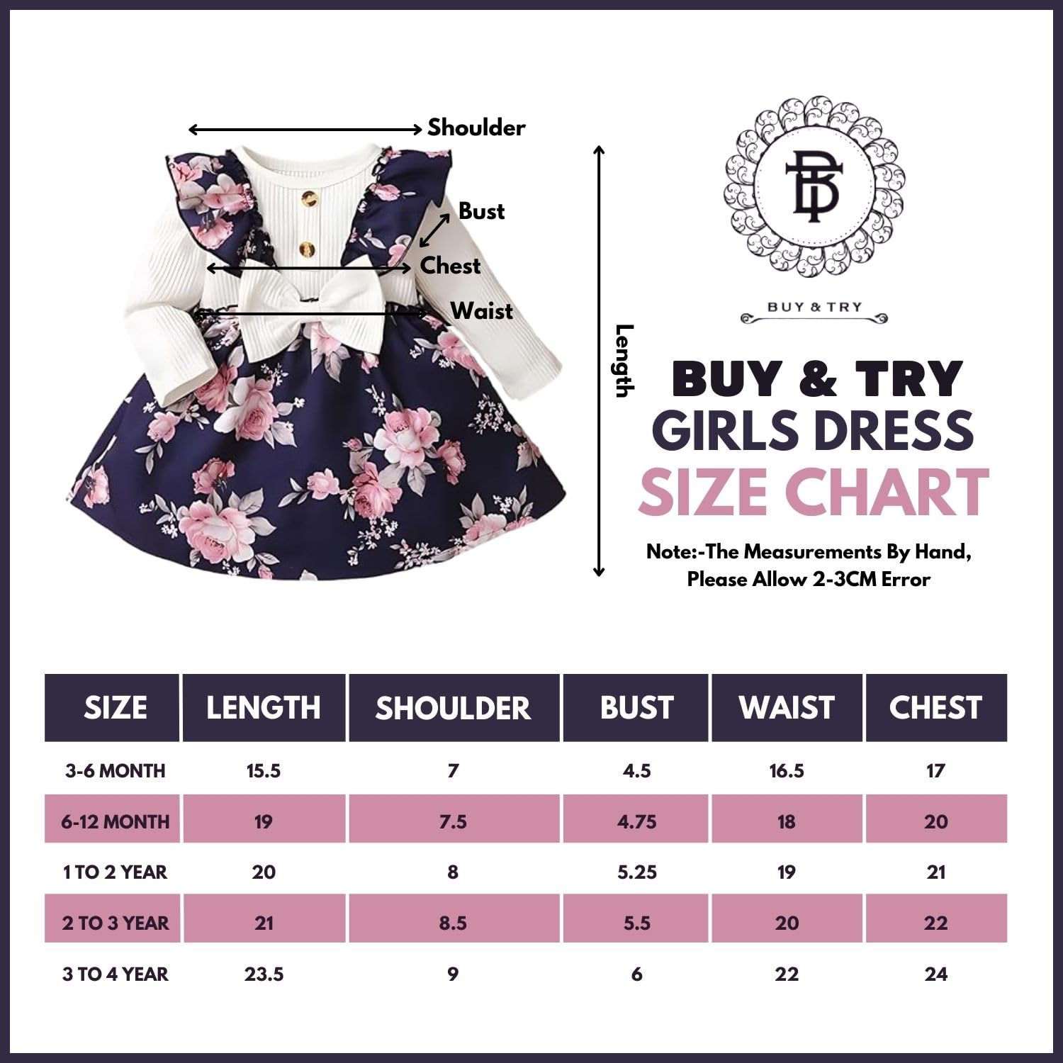 Girl's Modal Printed Frock Dress