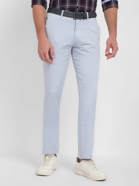 Allen Solly Slim Fit Blue Trousers