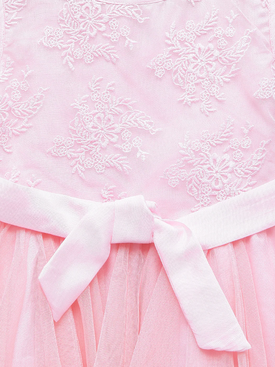 Floral Embroidered A-line Dress