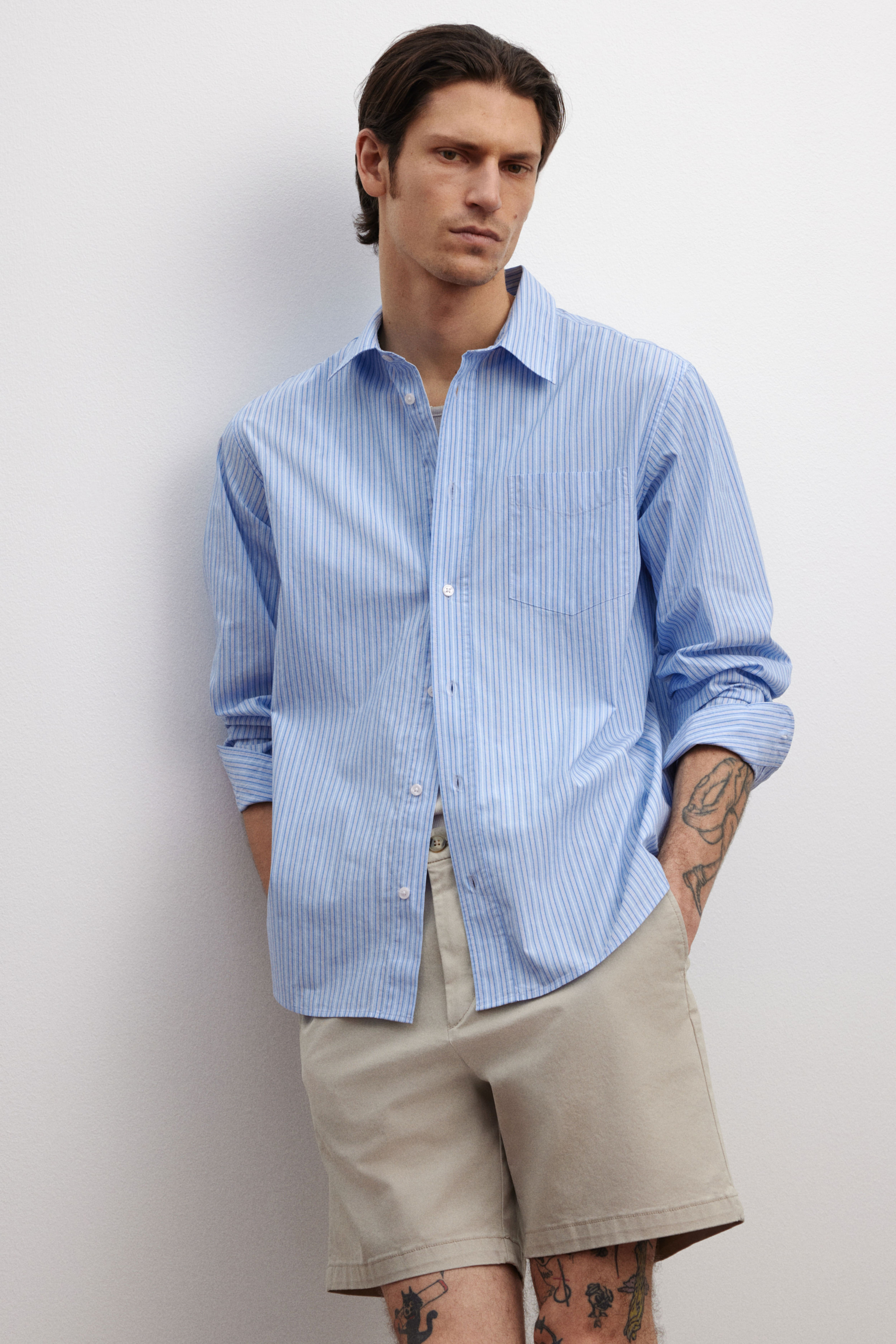 Light Beige Chino Shorts for Men