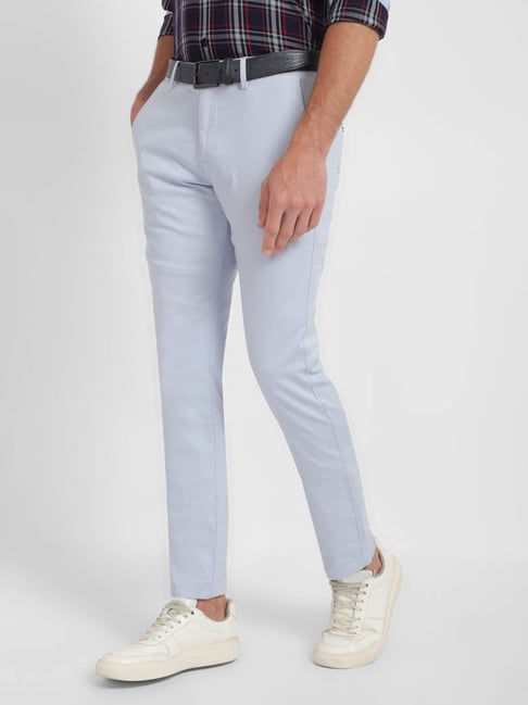 Allen Solly Slim Fit Blue Trousers