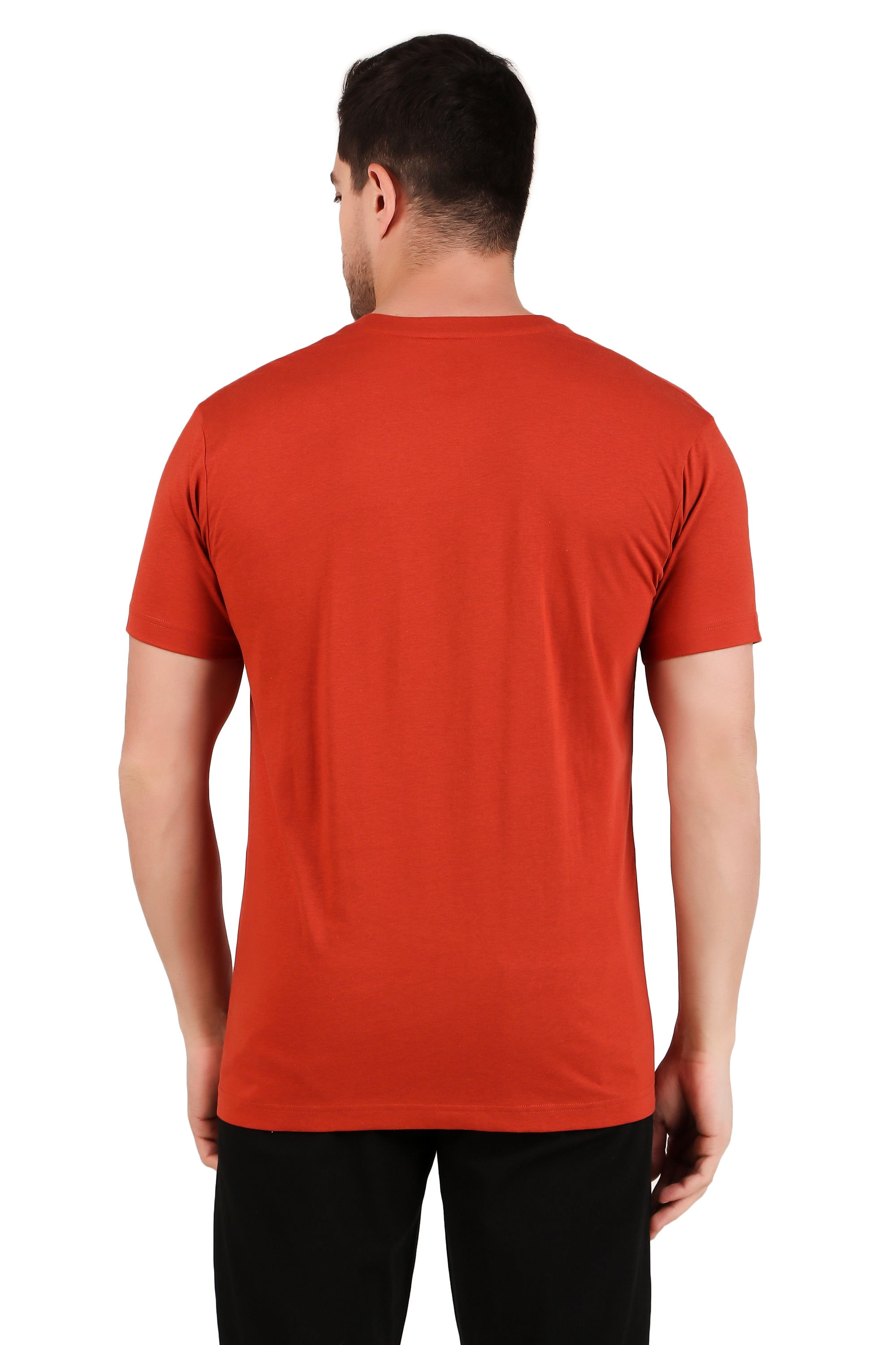 Premium Combed Cotton V Neck Half Sleeve T-Shirt for Men