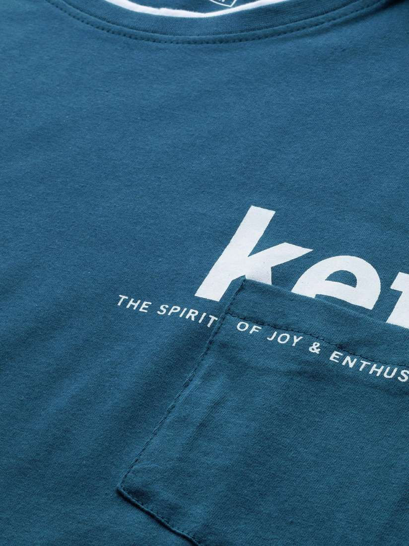 Mast Harbour Blue Cotton Tshirt