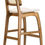 תמונה ממוזערת: Teak & Rattan Bar Stool – Natural Charm with Ergonomic Appeal