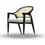 תמונה ממוזערת: Teak Patio Chair with Rattan – Outdoor Elegance, Indonesian Craftsmanship