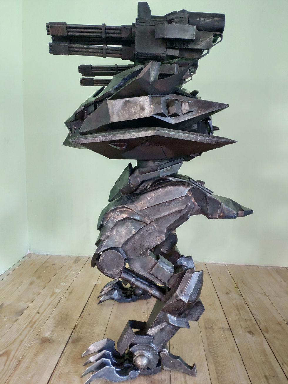 #metalart #ironart #weldart #warrobots #aojun #sculpture #metalsculpture #mech #robot