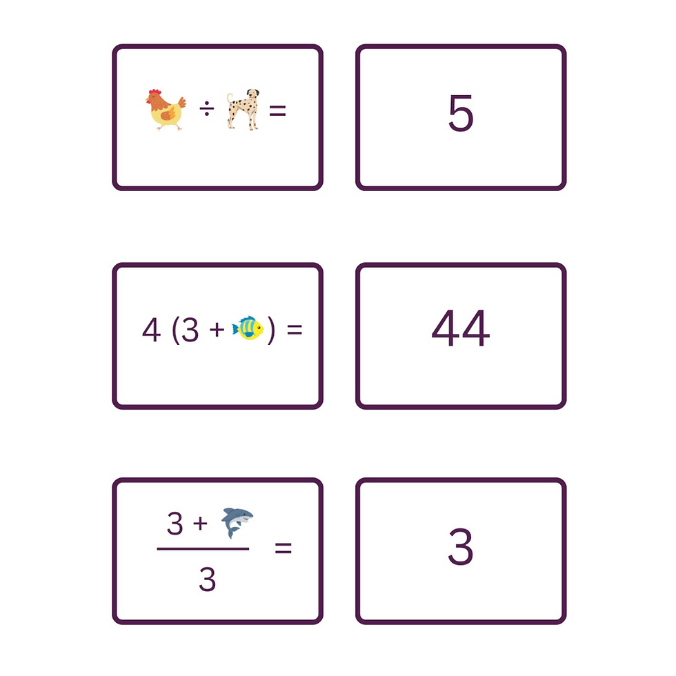 Thumbnail: Animal Algebra Cards