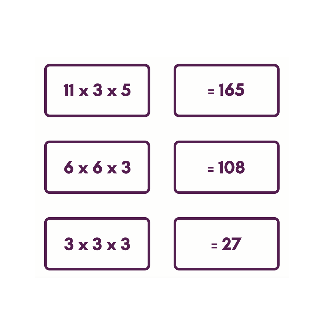 Number Cards - Multiplying 3 numbers