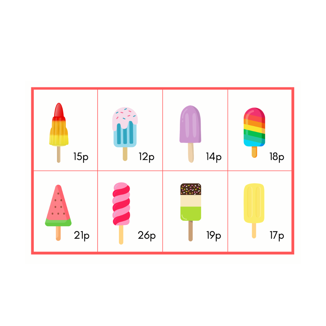 Summer Price Lists (Less than £1)