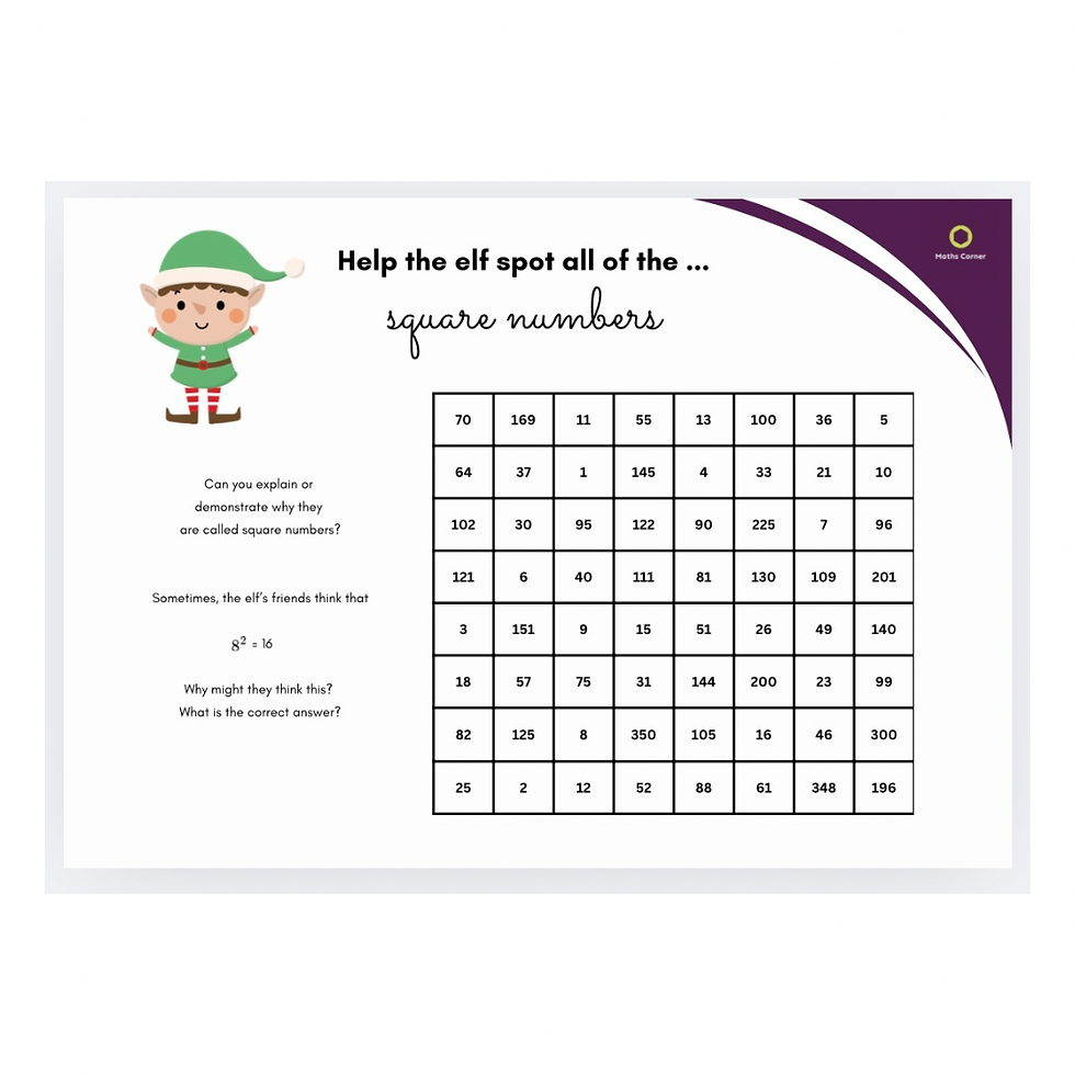 KS2 Christmas Spotting - 12 Challenges