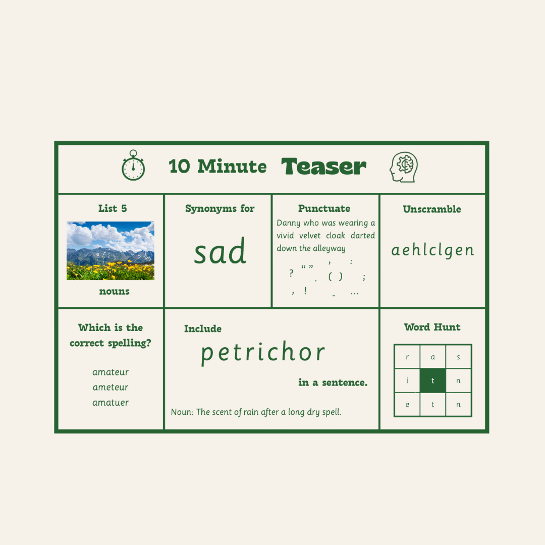 Ten Minute Teasers - Years 6 and 7